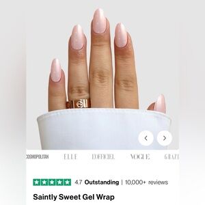 NEW Sassy Saints Gel Nail Wraps Saintly Sweet